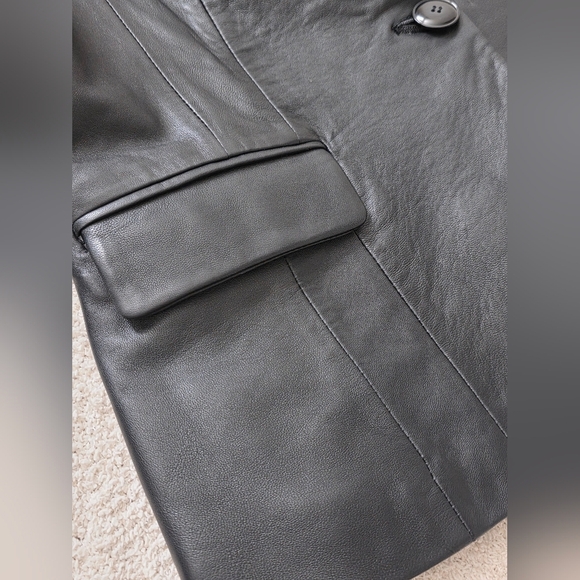 CYBER MONDAY! Frame School Boy Leather Blazer Size Small (4) - Picture 12 of 15